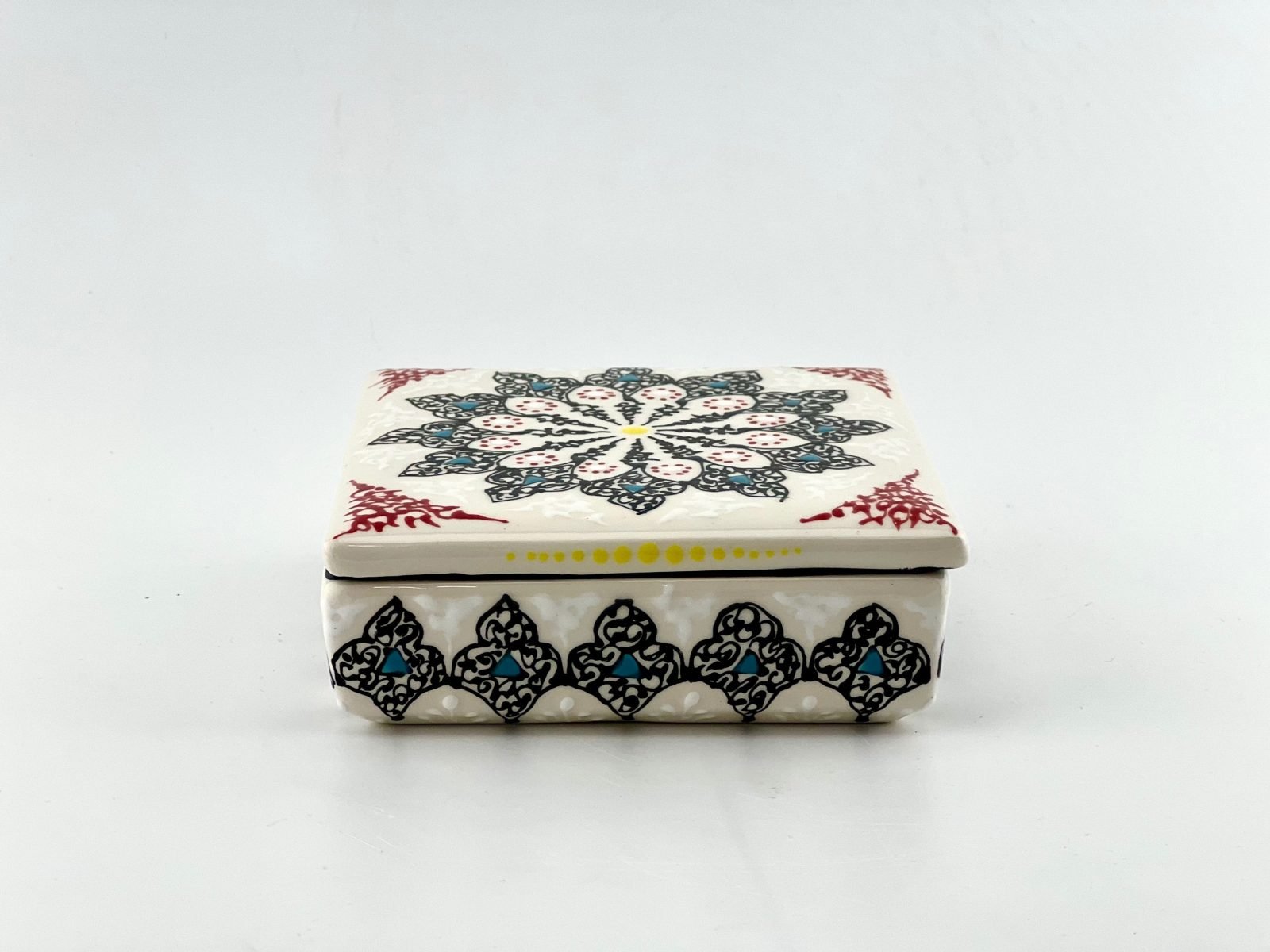 Square ceramic jewelry box - Image 2