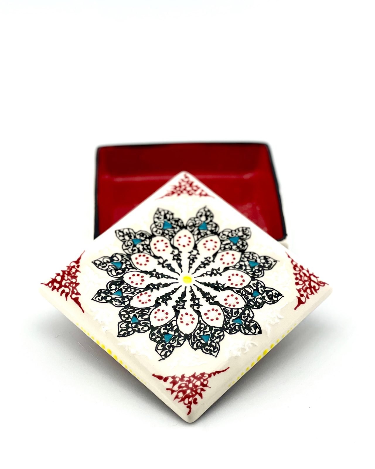 Square ceramic jewelry box - Image 4