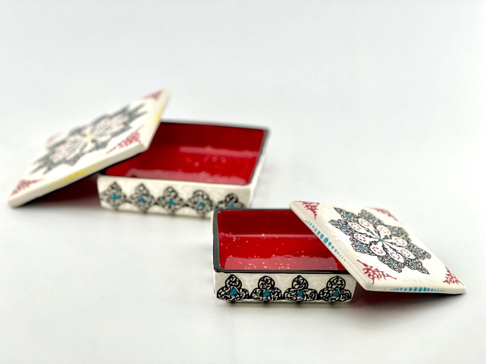 Square ceramic jewelry box - Image 6