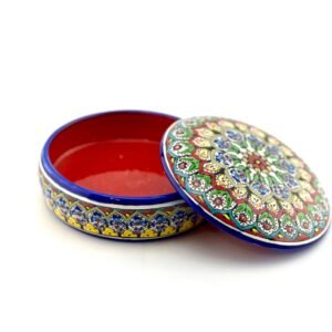 Round jewelry box in my special garden design